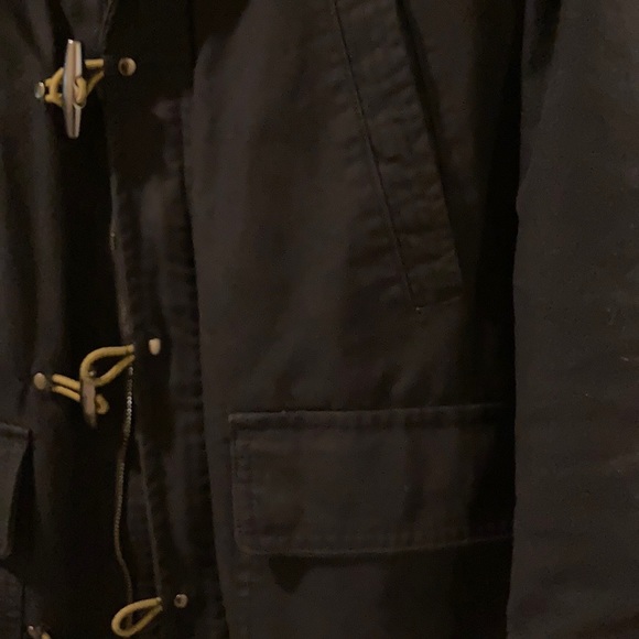 Black heavy canvas coat - Picture 4 of 11